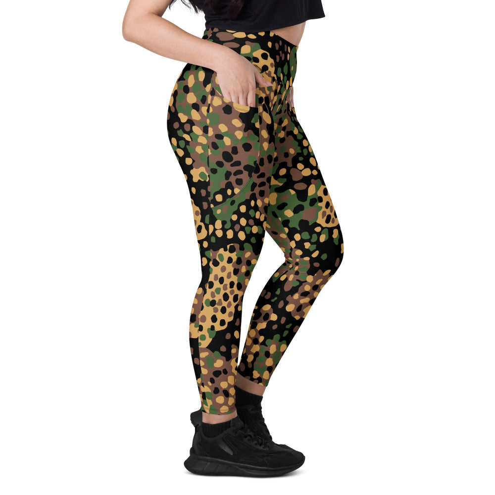 German WW2 Erbsenmuster Pea Dot CAMO Leggings with pockets - Womens With Pockets