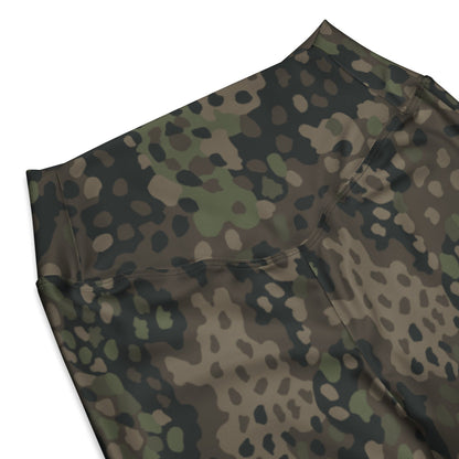 German WW2 Erbsenmuster Pea Dot Pattern 44 CAMO Flare leggings - Womens Leggings