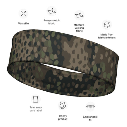 German WW2 Erbsenmuster Pea Dot Pattern 44 CAMO Headband - M