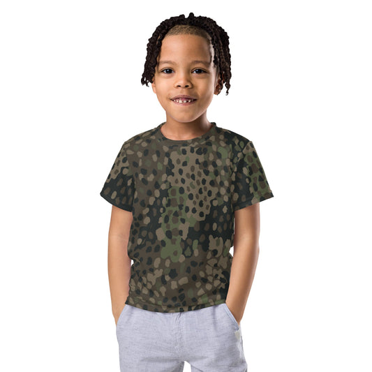 German WW2 Erbsenmuster Pea Dot Pattern 44 CAMO Kids crew neck t-shirt - 2T - Crew Neck T-shirt