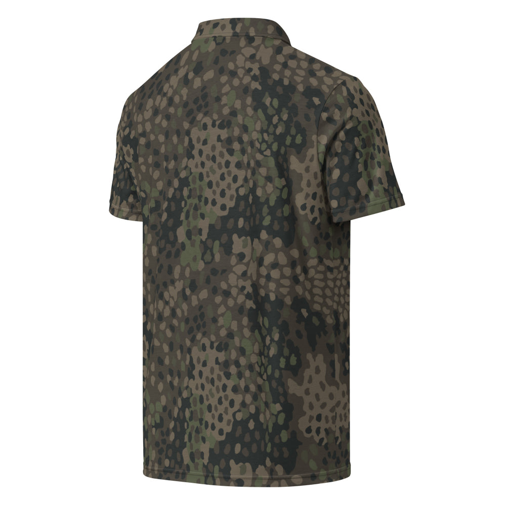 German WW2 Erbsenmuster Pea Dot Pattern 44 CAMO Men’s slim fit polo - Mens Slim Fit Polo