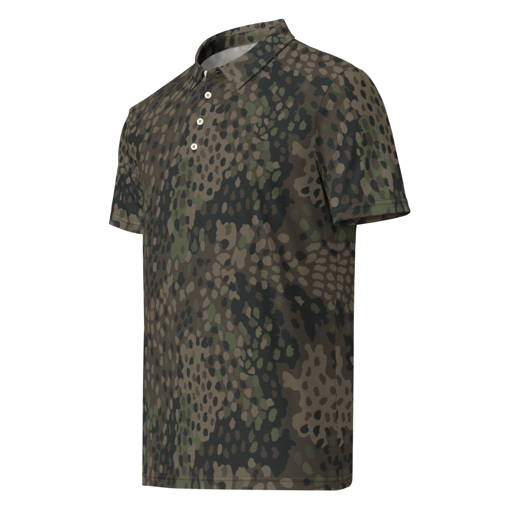 German WW2 Erbsenmuster Pea Dot Pattern 44 CAMO Men’s slim fit polo - Mens Slim Fit Polo