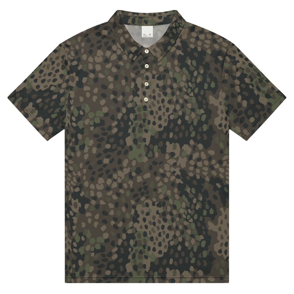 German WW2 Erbsenmuster Pea Dot Pattern 44 CAMO Men’s slim fit polo - XS - Mens Slim Fit Polo