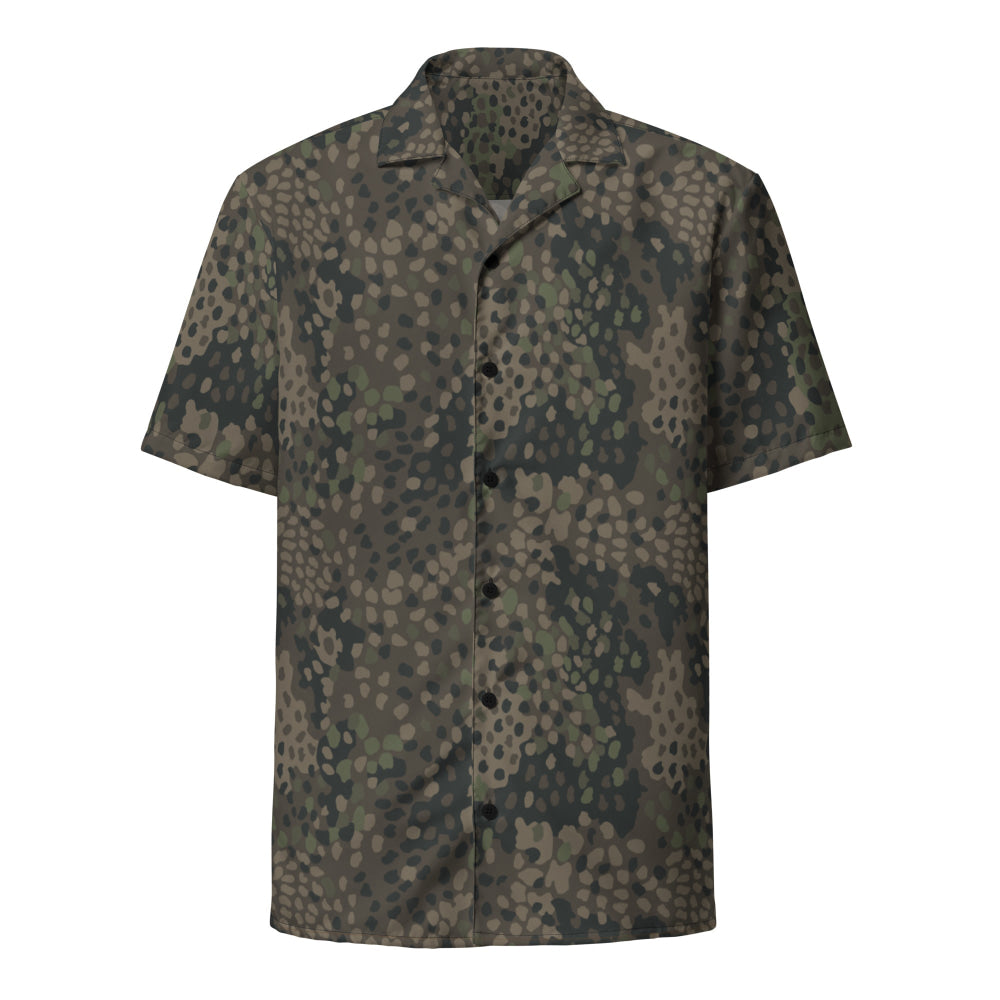 German WW2 Erbsenmuster Pea Dot Pattern 44 CAMO Unisex button shirt - Button Shirt