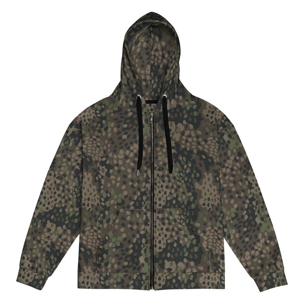 German WW2 Erbsenmuster Pea Dot Pattern 44 CAMO Unisex zip hoodie - Zip Hoodie