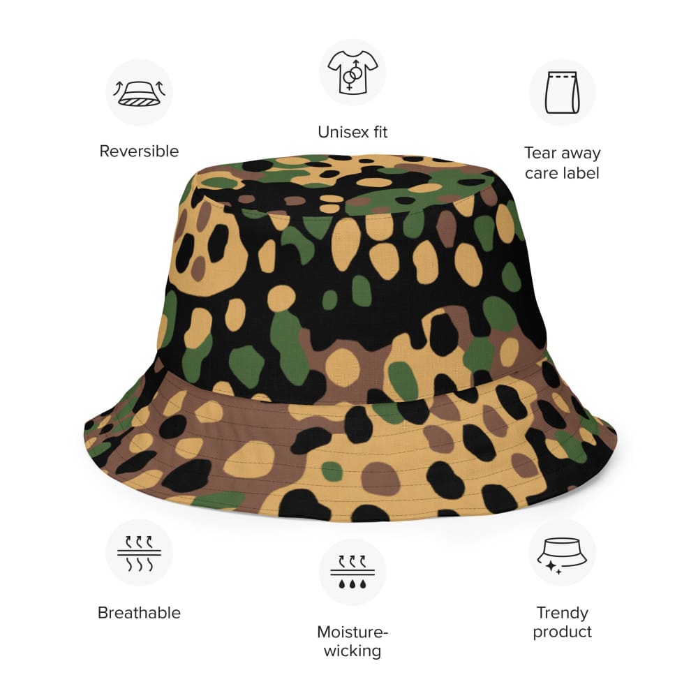 German Erbsenmuster Pea Dot CAMO Reversible bucket hat