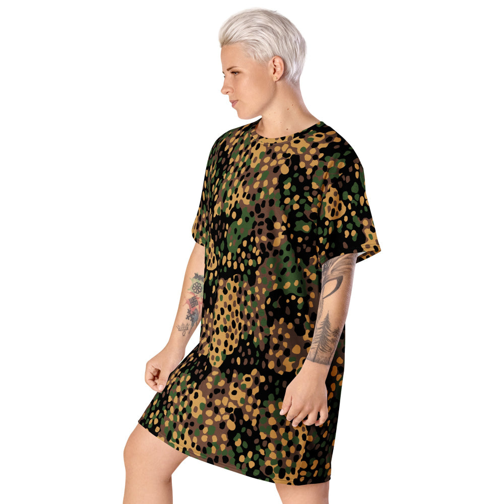 German WW2 Erbsenmuster Pea Dot CAMO T-shirt dress - Womens T-Shirt Dress