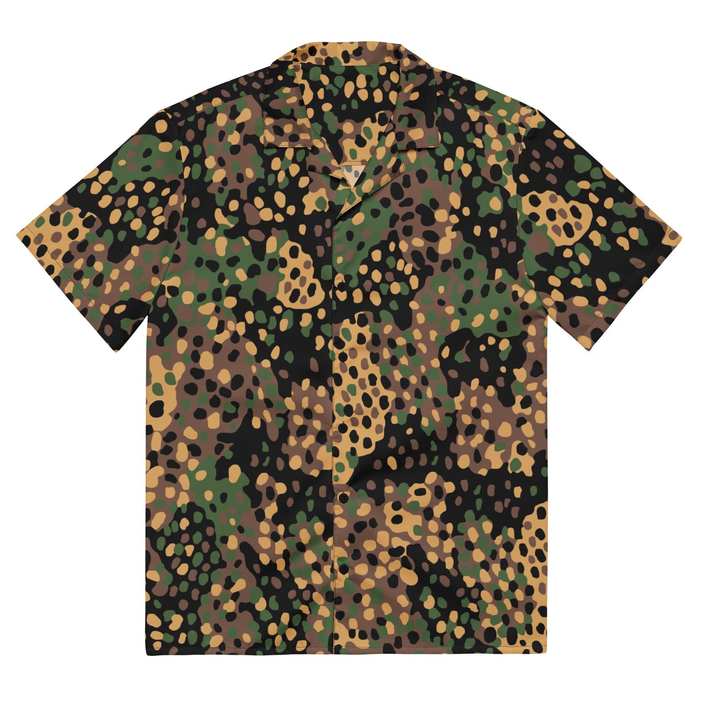 German WW2 Erbsenmuster Pea Dot CAMO Unisex button shirt - 2XS - Button Shirt