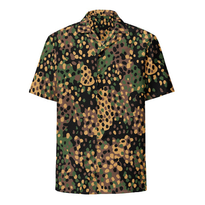 German WW2 Erbsenmuster Pea Dot CAMO Unisex button shirt - Button Shirt