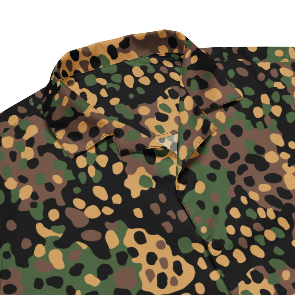 German WW2 Erbsenmuster Pea Dot CAMO Unisex button shirt - Button Shirt