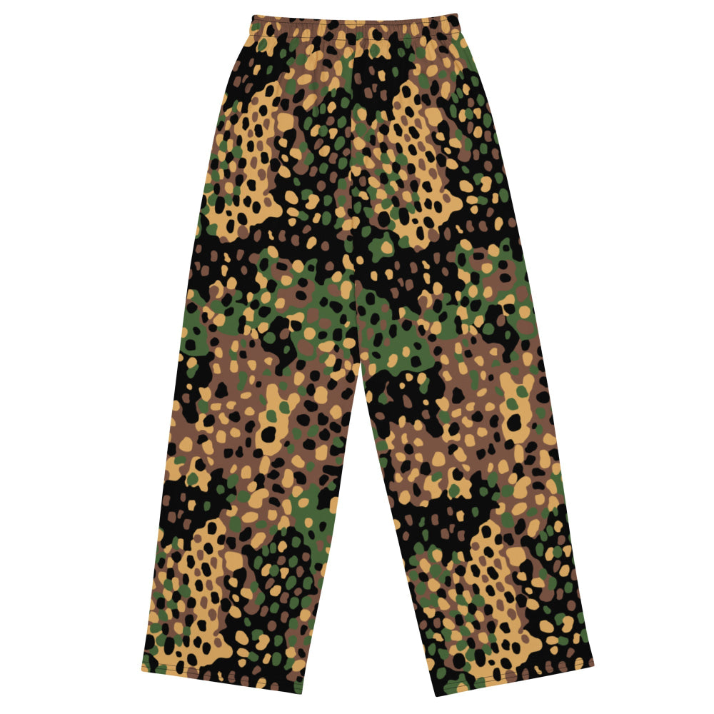 German WW2 Erbsenmuster Pea Dot CAMO unisex wide-leg pants - Unisex Wide-Leg Pants