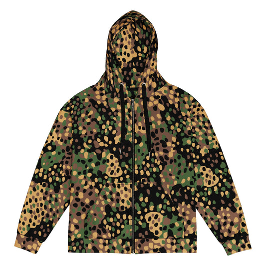 German WW2 Erbsenmuster Pea Dot CAMO Unisex zip hoodie - Zip Hoodie