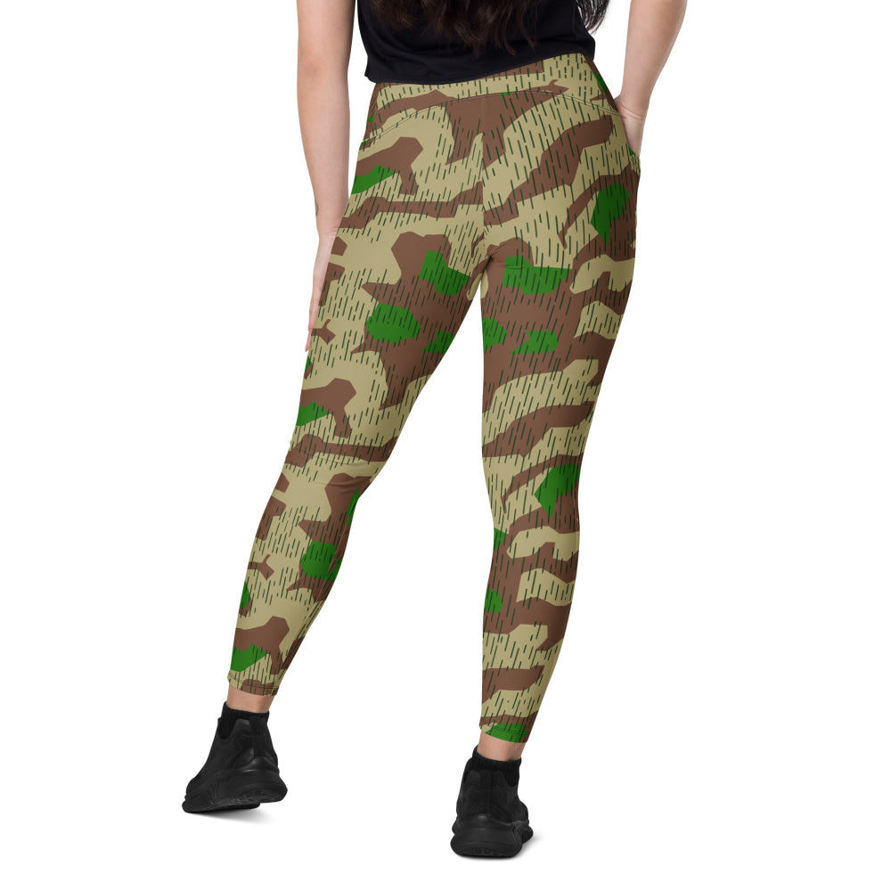 German WW2 Heeres Splittermuster CAMO Leggings with pockets - Womens With Pockets