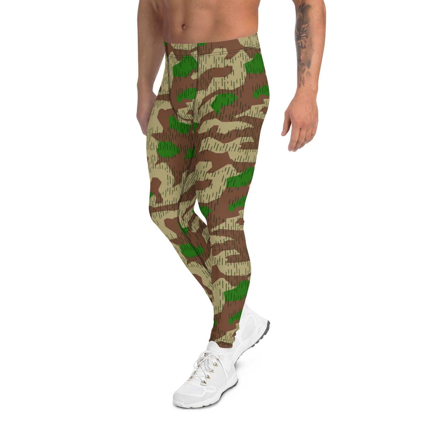 German WW2 Heeres Splittermuster CAMO Men’s Leggings - Mens