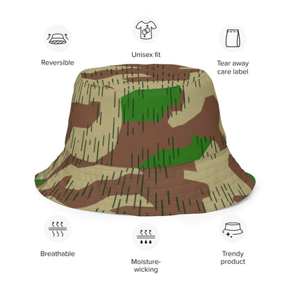 German WW2 Heeres Splittermuster CAMO Reversible bucket hat - Bucket Hat