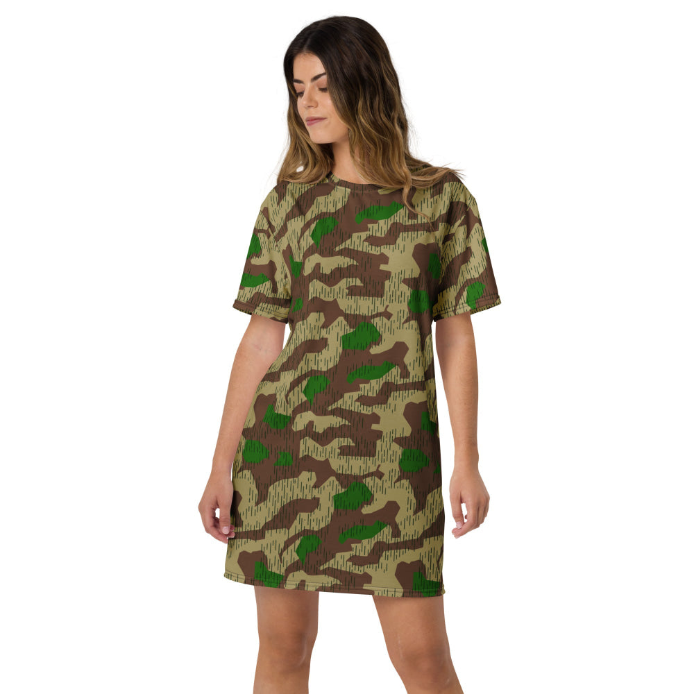 German WW2 Heeres Splittermuster CAMO T-shirt dress - Womens T-Shirt Dress