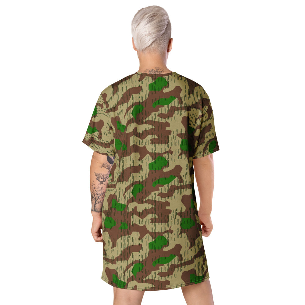 German WW2 Heeres Splittermuster CAMO T-shirt dress - Womens T-Shirt Dress