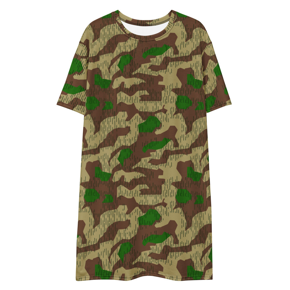 German WW2 Heeres Splittermuster CAMO T-shirt dress - Womens T-Shirt Dress