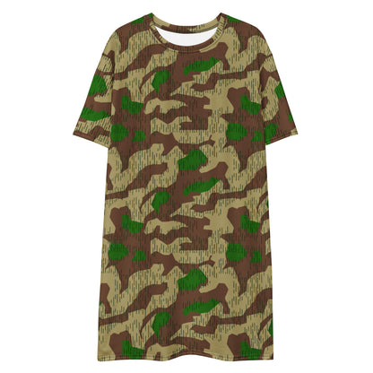 German WW2 Heeres Splittermuster CAMO T-shirt dress - Womens T-Shirt Dress