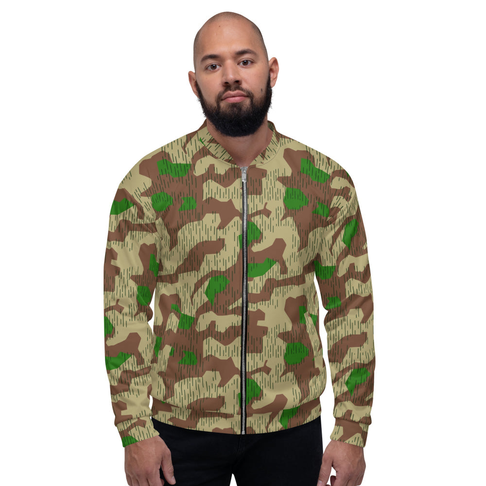 German WW2 Heeres Splittermuster CAMO Unisex Bomber Jacket