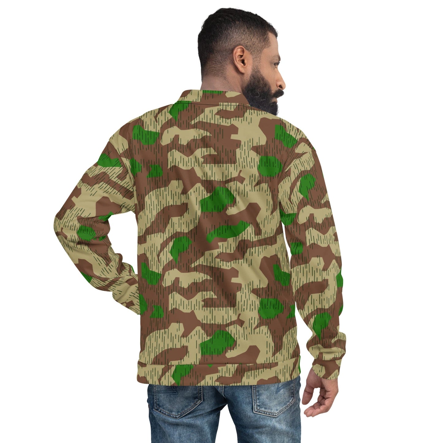 German WW2 Heeres Splittermuster CAMO Unisex Bomber Jacket