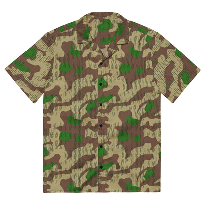 German WW2 Heeres Splittermuster CAMO Unisex button shirt - 2XS - Button Shirt