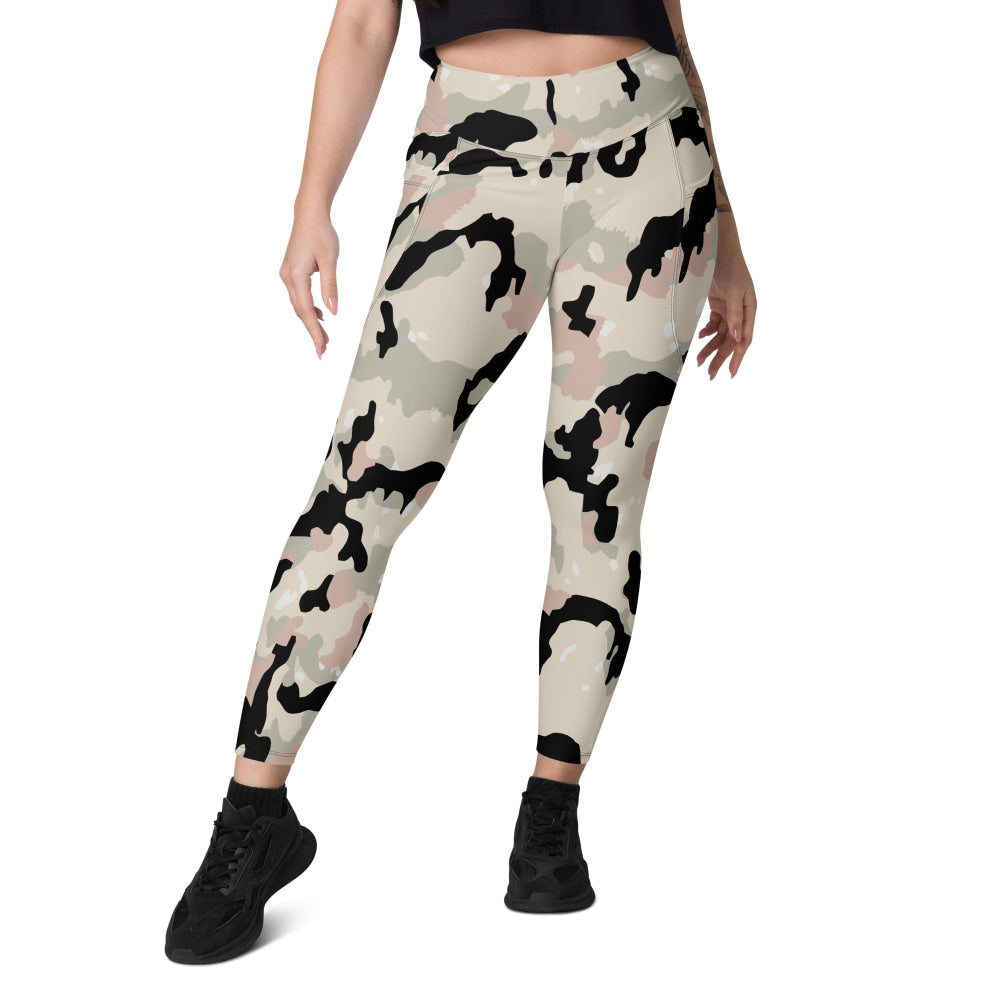 German WW2 Leibermuster Faded CAMO Leggings with pockets - Womens With Pockets