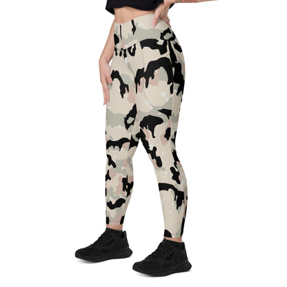 German WW2 Leibermuster Faded CAMO Leggings with pockets - Womens With Pockets