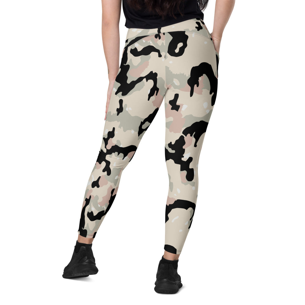 German WW2 Leibermuster Faded CAMO Leggings with pockets - Womens With Pockets