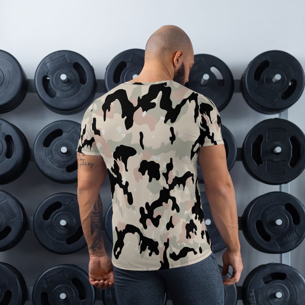 German Leibermuster Faded CAMO Men’s Athletic T-shirt