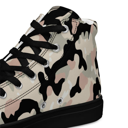 German WW2 Leibermuster Faded CAMO Men’s high top canvas shoes - Mens