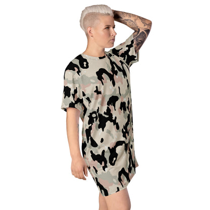 German WW2 Leibermuster Faded CAMO T-shirt dress - Womens T-Shirt Dress