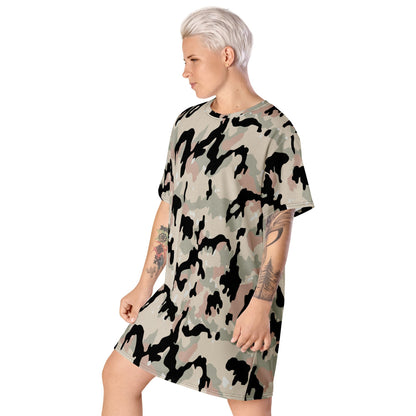 German WW2 Leibermuster Faded CAMO T-shirt dress - Womens T-Shirt Dress