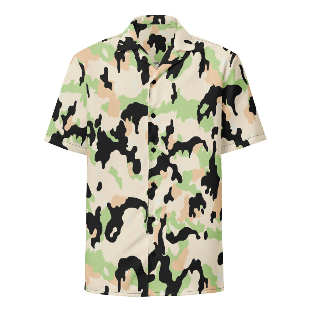 German WW2 Leibermuster Faded CAMO Unisex button shirt - Button Shirt