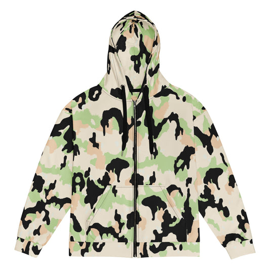 German WW2 Leibermuster Faded CAMO Unisex zip hoodie - Zip Hoodie