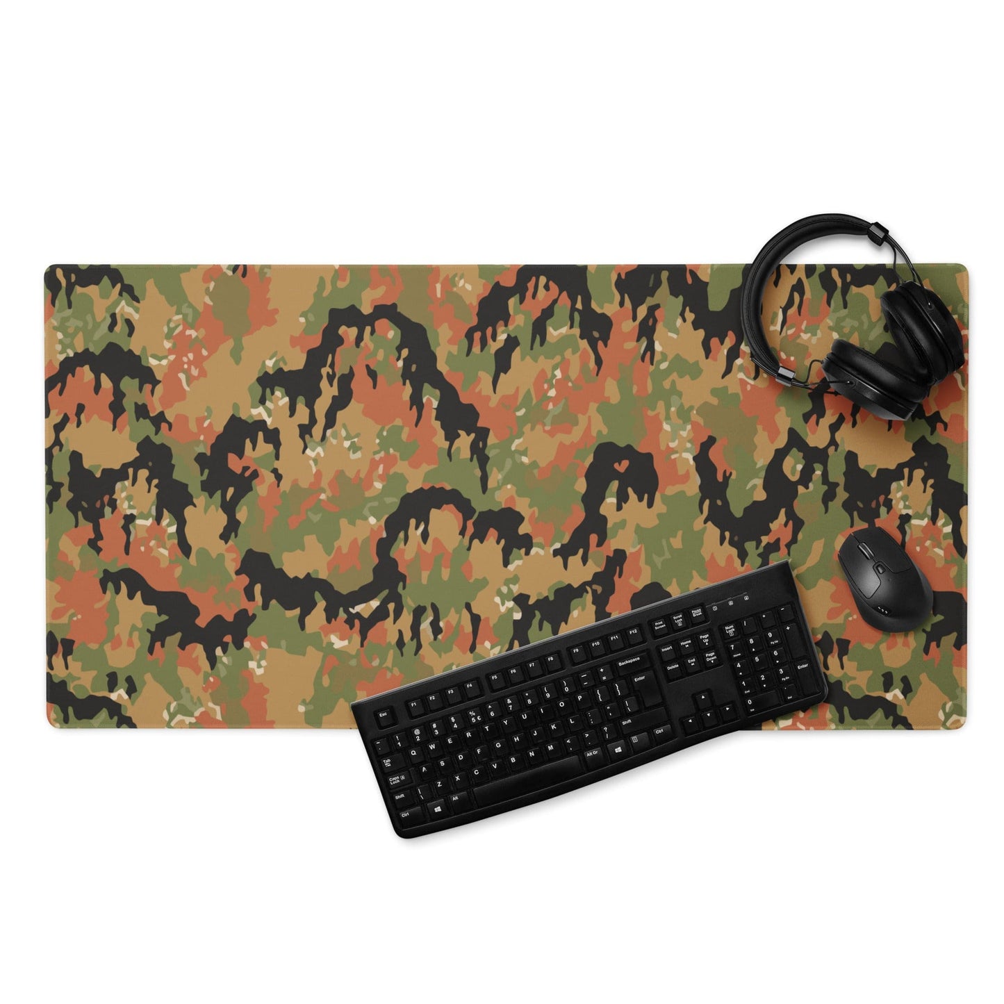 German WW2 Leibermuster CAMO Gaming mouse pad - 36″×18″ - Mouse Pad