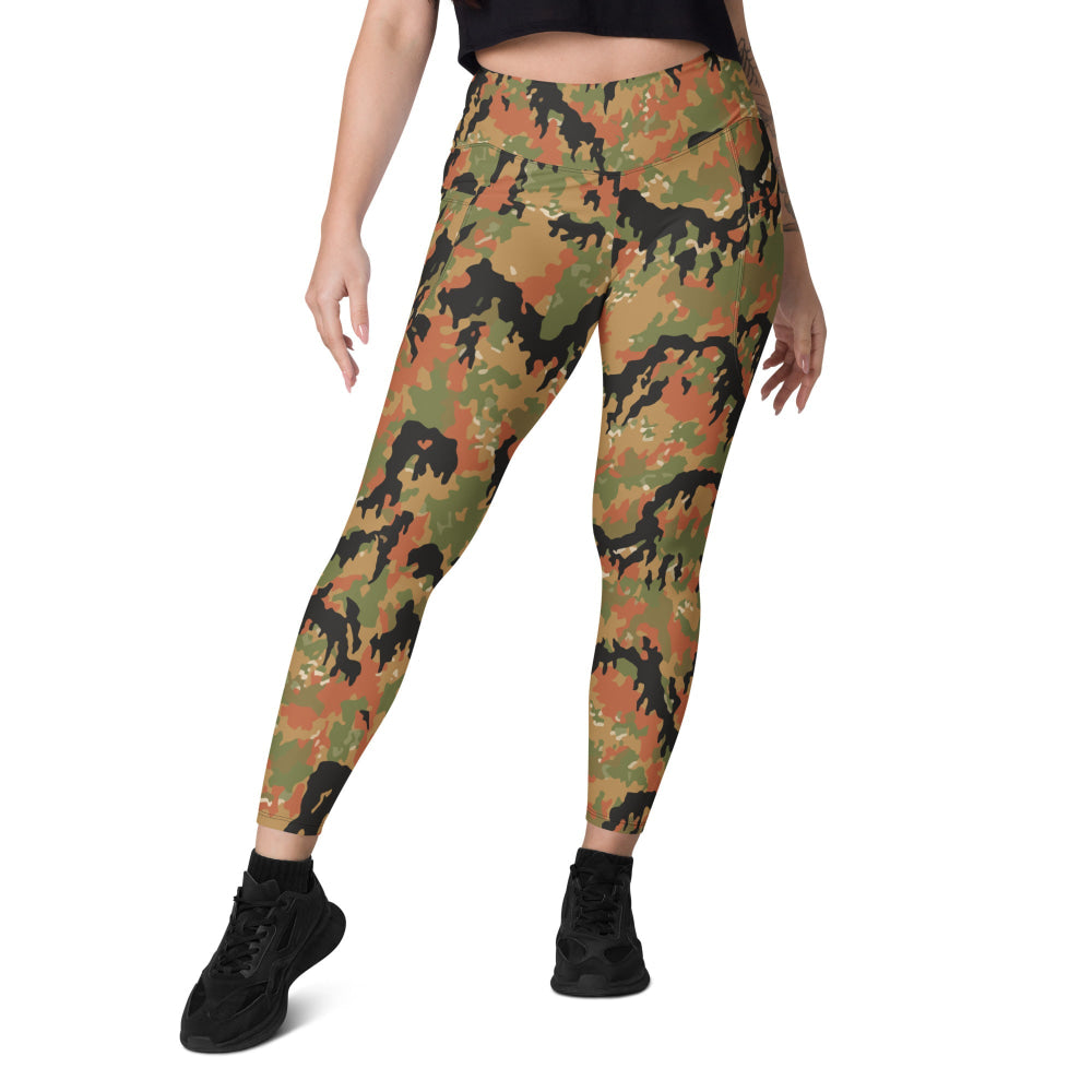 German WW2 Leibermuster CAMO Leggings with pockets - Womens With Pockets