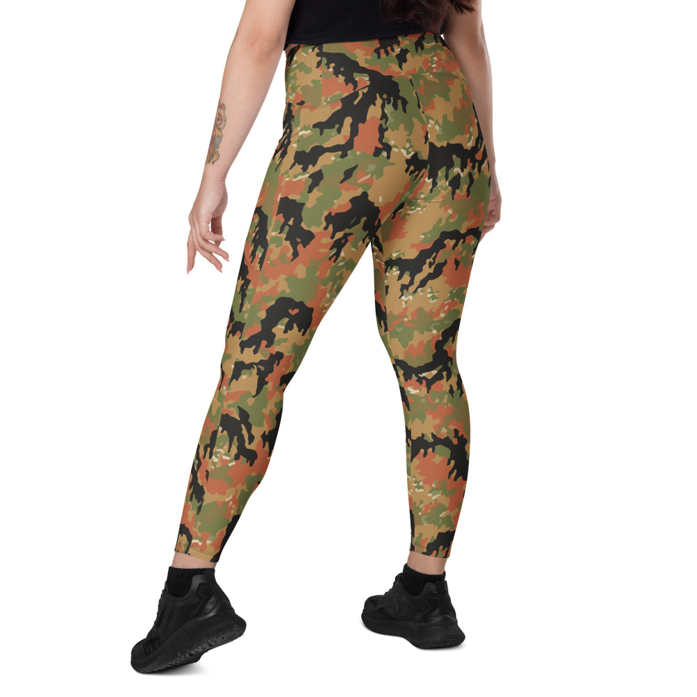 German WW2 Leibermuster CAMO Leggings with pockets - Womens With Pockets