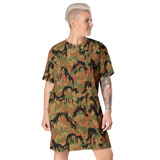 German WW2 Leibermuster CAMO T-shirt dress - 2XS - Womens T-Shirt Dress