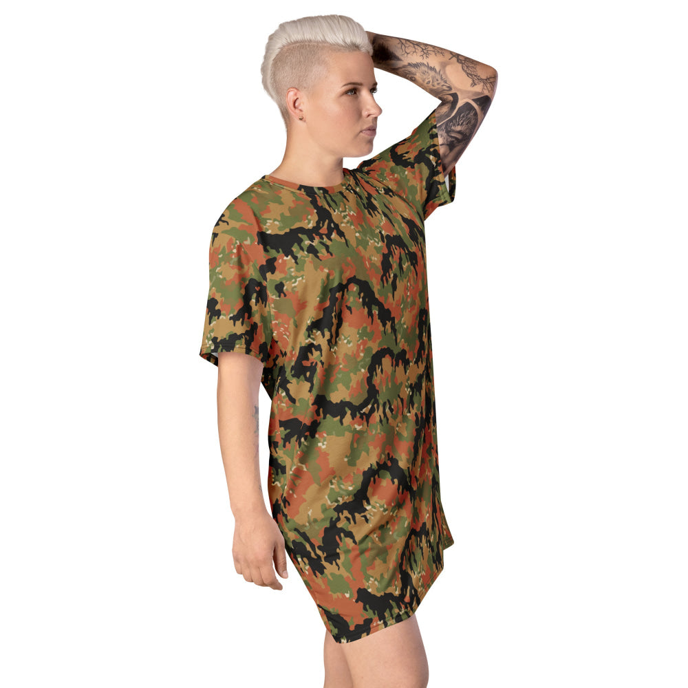 German WW2 Leibermuster CAMO T-shirt dress - Womens T-Shirt Dress