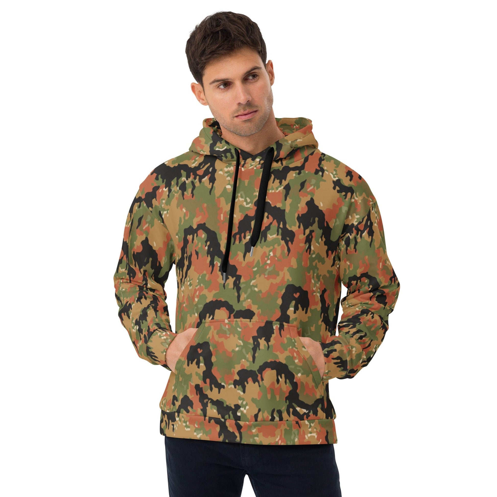 German WW2 Leibermuster CAMO Unisex Hoodie - 2XS