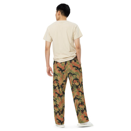 German WW2 Leibermuster CAMO unisex wide-leg pants - Unisex Wide-Leg Pants