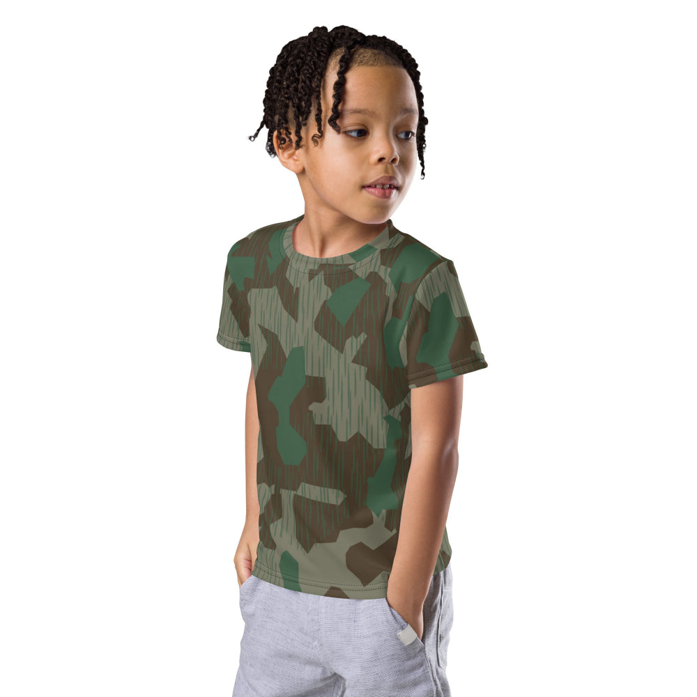 German WW2 Luftwaffen Splittermuster 41 CAMO Kids crew neck t-shirt - Crew Neck T-shirt