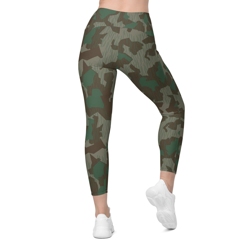 German WW2 Luftwaffen Splittermuster 41 CAMO Leggings with pockets - Womens With Pockets