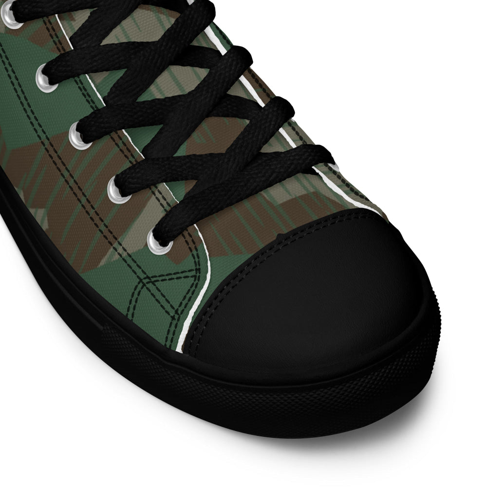 German WW2 Luftwaffen Splittermuster 41 CAMO Men’s high top canvas shoes - Mens High Top Canvas Shoes