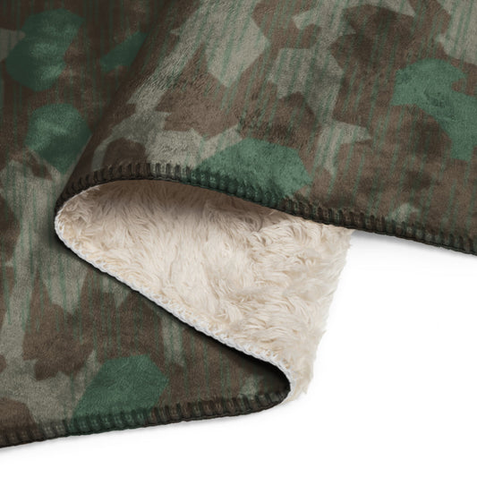 German WW2 Luftwaffen Splittermuster 41 CAMO Sherpa blanket - Blanket