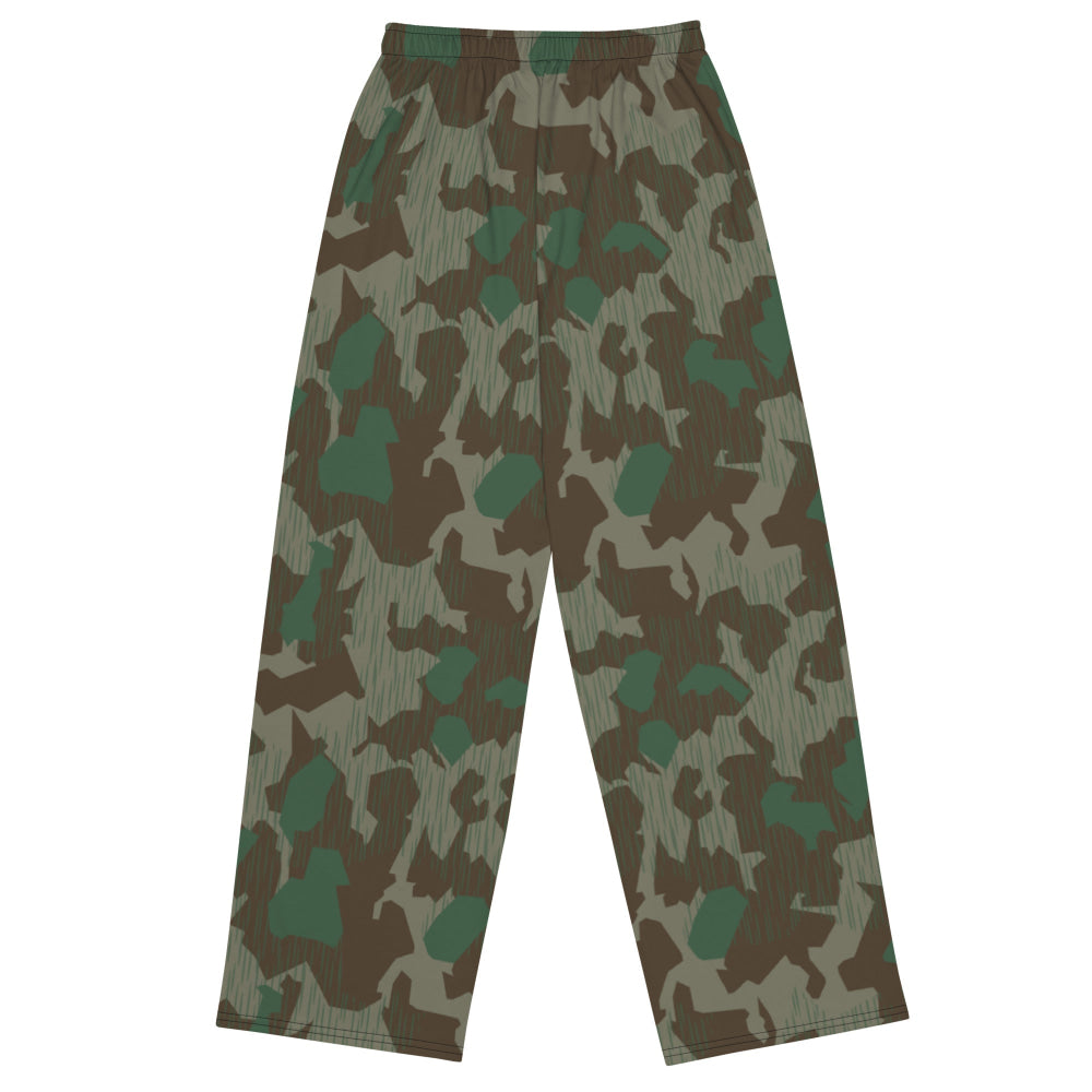 German WW2 Luftwaffen Splittermuster 41 CAMO unisex wide-leg pants - Unisex Wide-Leg Pants