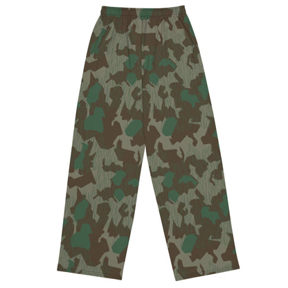 German WW2 Luftwaffen Splittermuster 41 CAMO unisex wide-leg pants - Unisex Wide-Leg Pants