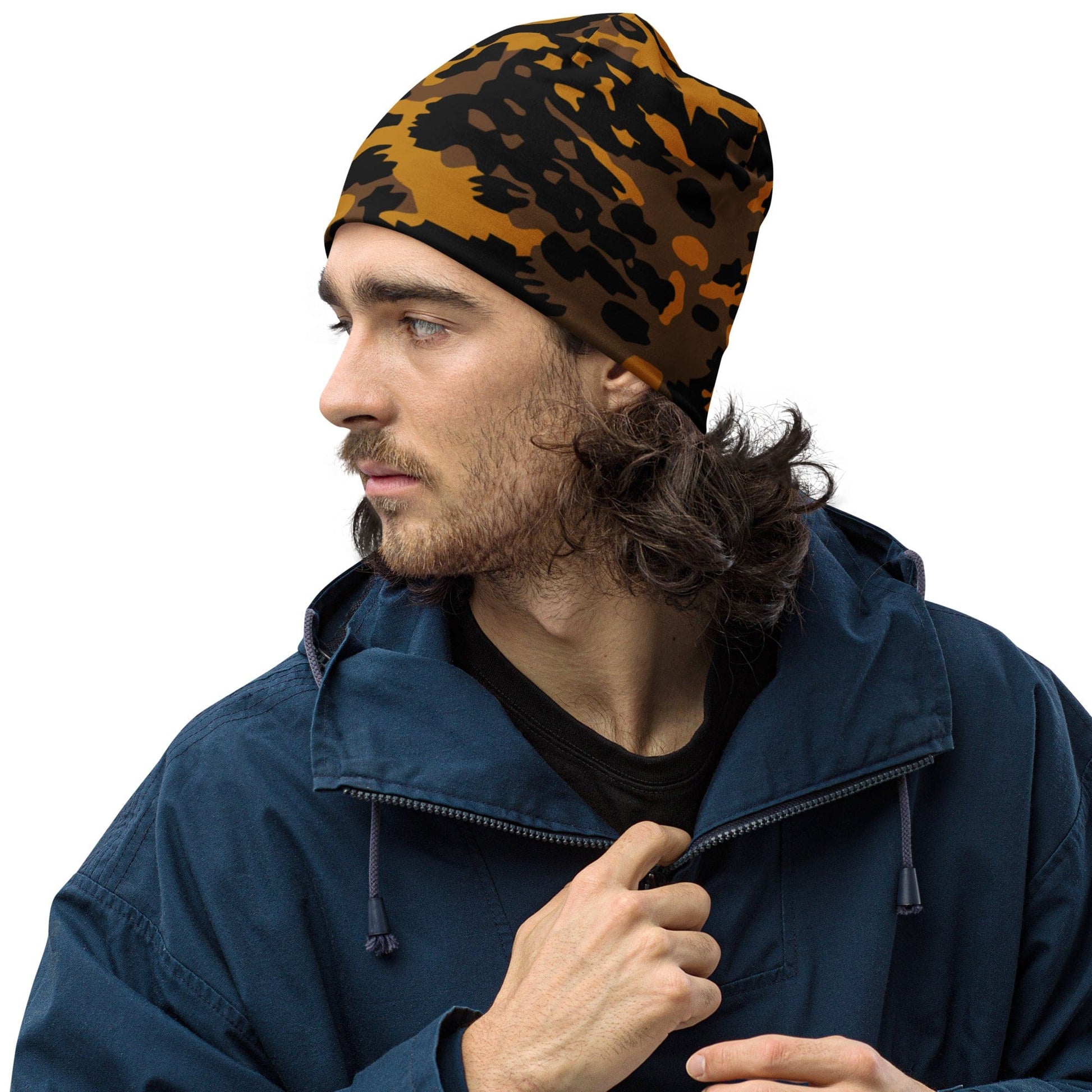 German WW2 Palmenmuster Palm Tree Autumn CAMO Beanie - S