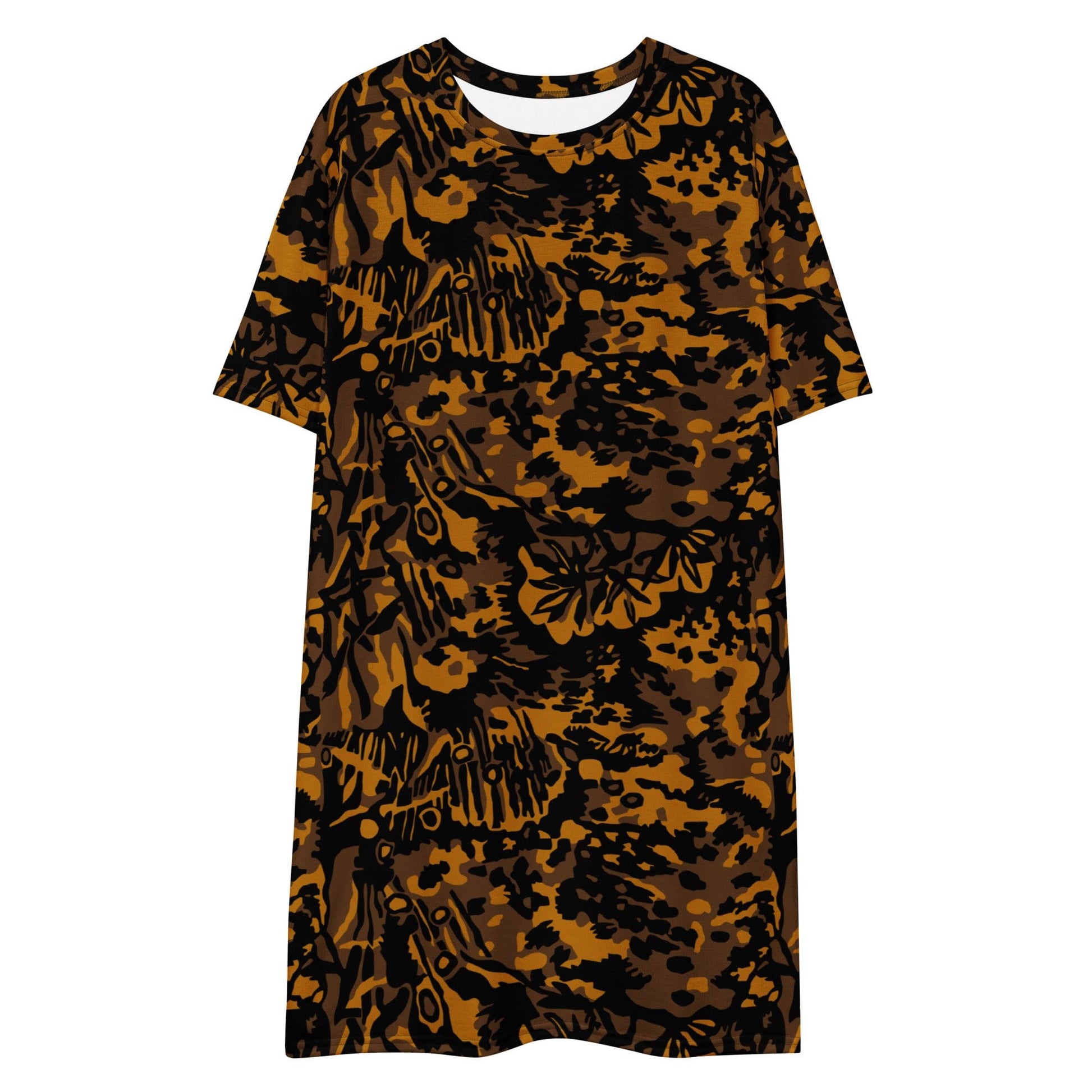 German WW2 Palmenmuster Palm Tree Autumn CAMO T-shirt dress - Womens T-Shirt Dress